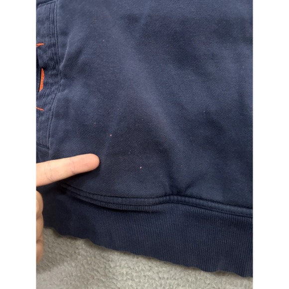 Virginia Cavaliers Sweatshirt Mens Extra Small Blue Orange Quarter Zip Nike Team - Picture 7 of 16